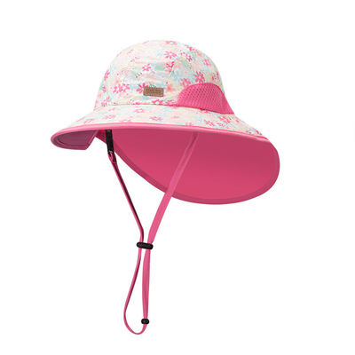 Sombreros 100% de Sun Sun de la protección del algodón UPF del niño al aire libre del sombrero los 58cm