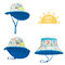 Sombreros al aire libre del cubo de la playa floral del verano del ODM del OEM con la aleta del cuello