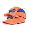 Sombrero anaranjado con el casquillo azul del topetón del CE EN812 del paso del casquillo del topetón de la seguridad del bordado pequeño qty