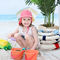 Poliéster ancho 100% del borde UPF 50+ de los sombreros de la playa de los niños de la cubierta los 46cm del cuello
