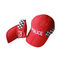Gorra de béisbol respirable para hombre Mesh Fabric Red Colour Caps del poliéster al aire libre