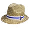 Hierba natural Straw Sun Hats del OEM los 56cm Straw Lifeguard Hat para mujer