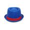 Logotipo de encargo los 56cm del color azul unisex de Fedora Panama Trilby Hat Adjustable