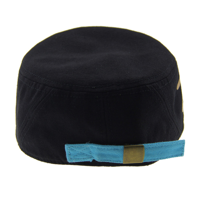 Hermosa gorra de béisbol militar de algodón tejido Impresión personalizada Gorra de cadete de algodón
