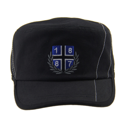 Sombrero militar de exterior con casco de cadete de lujo bordado
