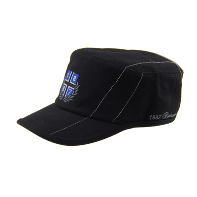 Sombrero militar de exterior con casco de cadete de lujo bordado