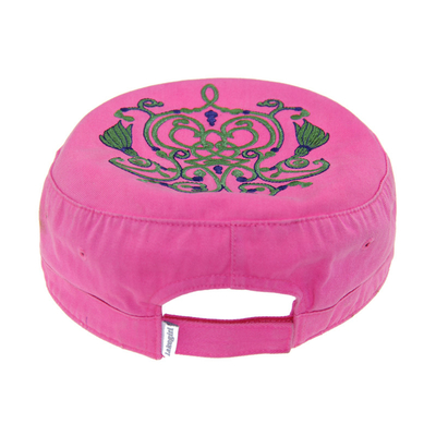 Sombreros de algodón rosa con bordado con lavar en caso de emergencia