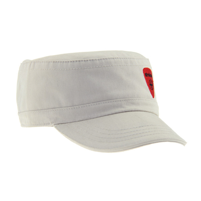 Pre curvado Sandwich Peak Militar Cadet Cap ajustable con cierre de velcro