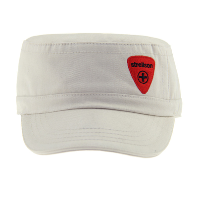 Pre curvado Sandwich Peak Militar Cadet Cap ajustable con cierre de velcro
