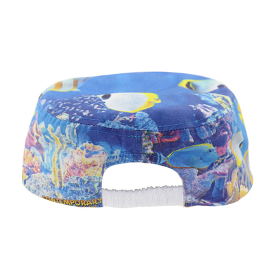 Impresión de moda masculina de lienzo sombreros de cadete militar gorra de calle bordado plano
