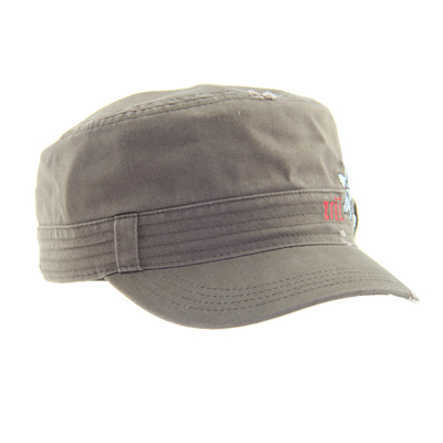 Sombreros militares de algodón de época de moda y con bordado ajustable