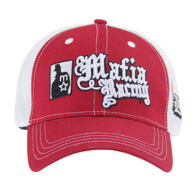 Pre Curva de la malla de la cima del camión Caps 3D bordado Caps de béisbol 4 paneles