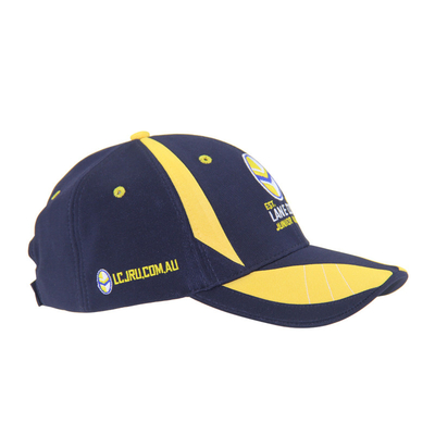 Caps de béisbol de carreras de poliéster de sublimación otomana con logotipo de bordado plano