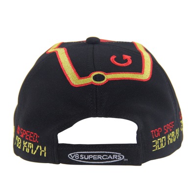 Caps de béisbol de carreras de poliéster de sublimación otomana con logotipo de bordado plano