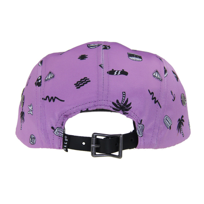 Personalizable todo sobre Impreso 5 Panel Camping Baseball Cap para el verano