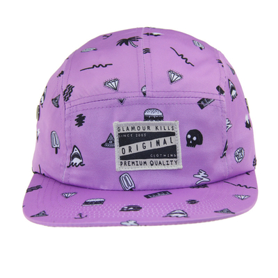 Personalizable todo sobre Impreso 5 Panel Camping Baseball Cap para el verano
