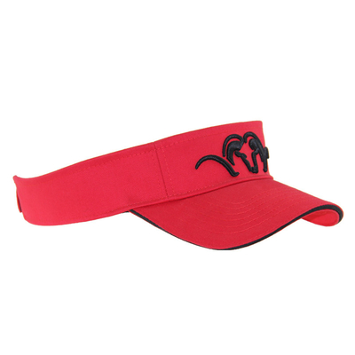 Cotton masculino para adultos Visor de playa 3D Embroidery Mujeres Golf Sombreros personalizables