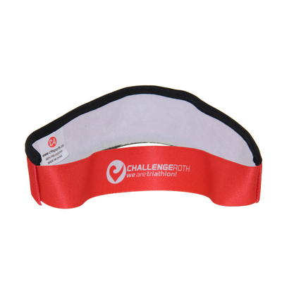 Capa de visor solar de deportes de moda con logotipo de impresión por sublimación en el frente y la parte posterior