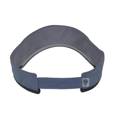 Visera solar de tenis de poliéster con tapa visera solar para correr con cierre de espalda de velcro