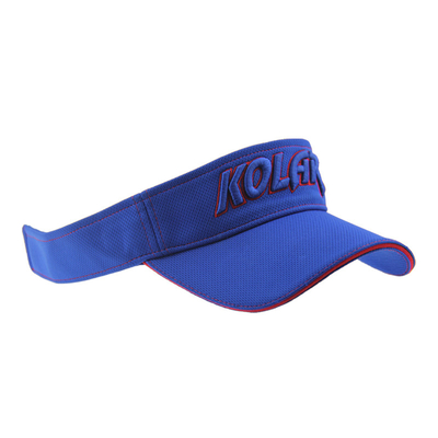 Adulto Polymesh Visor de sol sombreros de mujer logotipo de bordado de polvo personalizado