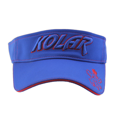 Adulto Polymesh Visor de sol sombreros de mujer logotipo de bordado de polvo personalizado