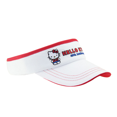Niños de peso ligero visera solar gorras blancas visera sombrero de sombra de sol cierre ajustable