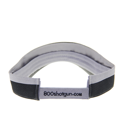 Polymesh de verano bordado deportivo visera solar con pico curvado