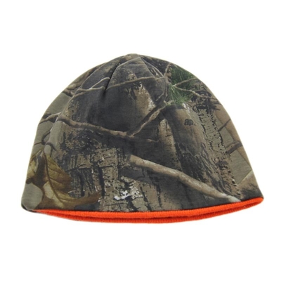 Unisex Camuflaje Reversible Brinqued Beanie Sombreros Logotipo de bordado personalizado