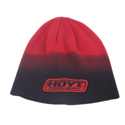Sombreros con gorro de punta de acrílico tejido con logotipo de parche bordado