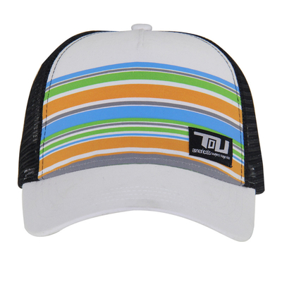 Cabello de camionero de tamaño medio colorido Cabellos de camionero de colores Impresión de rayas personalizadas