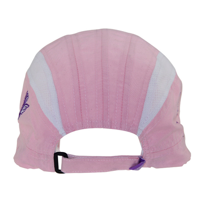 Hermosos sombreros de entrenamiento rosa para mujeres sombreros de correr bordados a medida certificados SEDEX