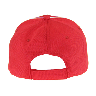 Polímero rojo bordado logotipo gorra de béisbol unisex sombreros de perfil bajo ajustable casual