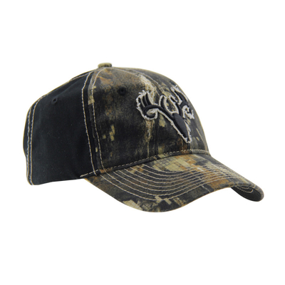 6 paneles Camuflaje bordado gorras de béisbol al aire libre, sombreros de caza ajustables unisex de perfil bajo