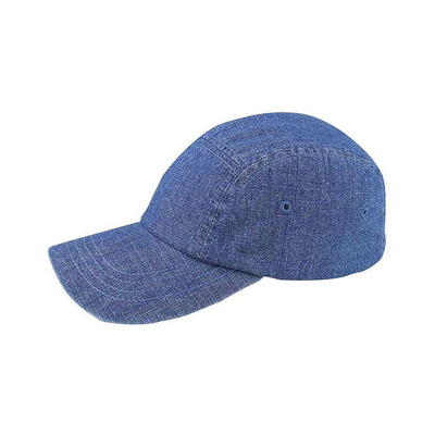 Capuchones de béisbol de 5 paneles de denim, de perfil bajo y ajustables para hombres y mujeres