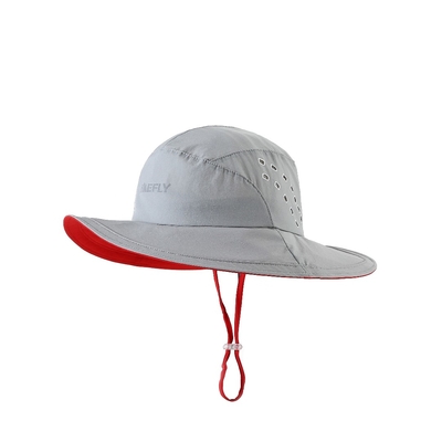 Sombreros para pescadores de borde ancho y transpirable Impresión reflectante