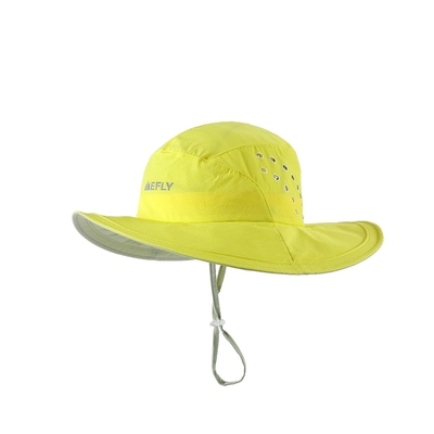 Sombreros para pescadores de borde ancho y transpirable Impresión reflectante