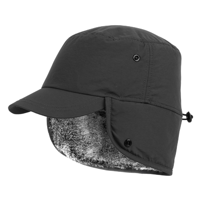 Mujeres o hombres gorras de invierno gorras de oreja calientes sombrero de piel falsa con alfiler completo gorra de béisbol gorra de caza