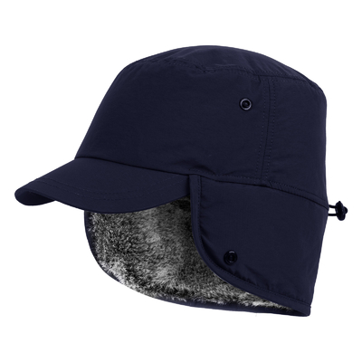 Mujeres o hombres gorras de invierno gorras de oreja calientes sombrero de piel falsa con alfiler completo gorra de béisbol gorra de caza