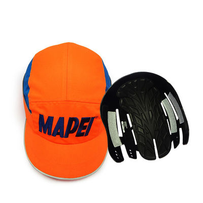 Casquillo ventilado EN812 del topetón del casquillo de seguridad del estilo del béisbol del parte movible del casco del ABS del sombrero de la protección de la cabeza