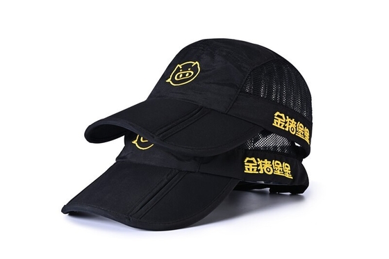 Sombrero cabido golf trasero rápido al aire libre del panel del logotipo 6 del bordado de las gorras de béisbol del ODM