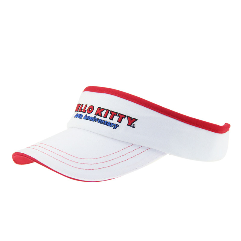 Niños de peso ligero visera solar gorras blancas visera sombrero de sombra de sol cierre ajustable