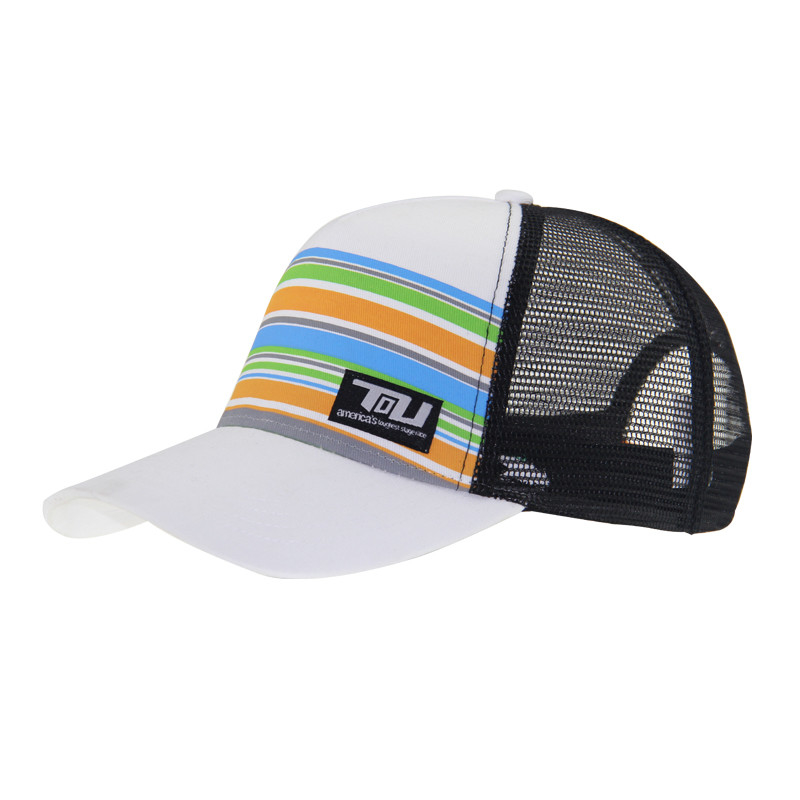 Cabello de camionero de tamaño medio colorido Cabellos de camionero de colores Impresión de rayas personalizadas
