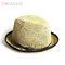 Los 58cm modificados para requisitos particulares Straw Panama Hat Womens Beach llano Straw Hats For Sun Protection