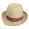Vacaciones al aire libre Straw Fedora Hat Womens Summer negro para hombre los 54cm los 58cm