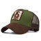 Fauna Gorras Mesh Snapback Caps del remiendo del bordado de los animales de Mesh Trucker Caps Hats Cartoon de la granja del vintage