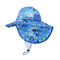 ODM pesquero azul del poliéster del algodón de Searsucker Upf 50 del sombrero de la playa del niño